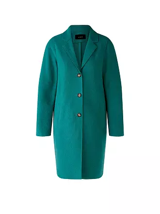 OUÍ | Manteau en laine | petrol